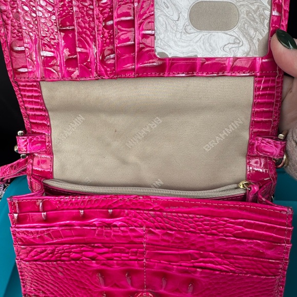 Brahmin Minuette Pink Leather Crossbody Bag - Picture 14 of 14